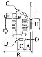 Alternator 115495 CARGO