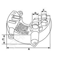 Plastic cover alternator 237264 CARGO