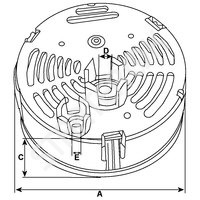 Plastic cover alternator 238062 CARGO