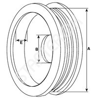 Pulley alternator 333309 CARGO