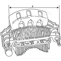 Rectifier alternator 235879 CARGO