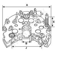 Rectifier alternator 236997 CARGO