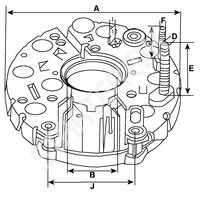 Rectifier alternator 239026 CARGO