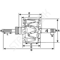 Rotor Alternator 237127 CARGO