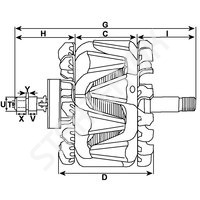 Rotor Alternator 332499 CARGO