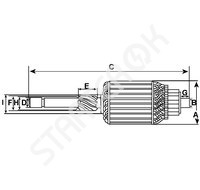 Starter armature 238767 CARGO