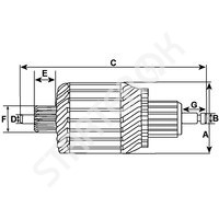 Starter armature 332363 CARGO