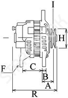 Alternator CARGO 114407 for Renault trucks 450.. 450.18 10.8 (Distribution)[DXi11]  10.2005&nbsp;-&nbsp;