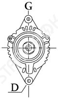 Alternator CARGO 114407 for Renault trucks 450.. 450.18 10.8 (Distribution)[DXi11]  10.2005&nbsp;-&nbsp;