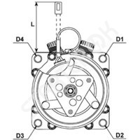 Compressors CARGO 240004 for Citroen AX  14 1.4 4x4 [KDX(TU3M/Z)]  01.1993 - 12.1996