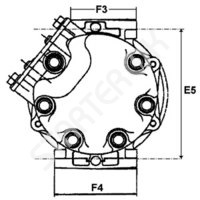 Compressors CARGO 240077 for Renault Kangoo  1.9 Diesel [F8Q630]  10.1997 - 