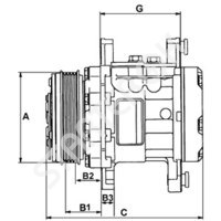 Compressors CARGO 240663 for Suzuki Wagon R   1.0 [K10A]  02.1998&nbsp;-&nbsp;05.2000