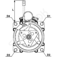Compressors CARGO 240987 for Chrysler Voyager  3.3 [EGA]  08.1990&nbsp;-&nbsp;09.1995