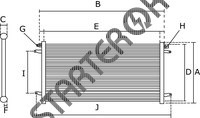 Condenser CARGO 260342 for Vauxhall Signum  2.2 i [Z22YH]  05.2003&nbsp;-&nbsp;