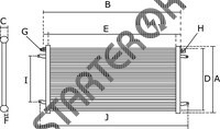Condenser CARGO 260486 for Volvo C70  2.5 Turbo [B5254T]  01.1998 - 07.2002