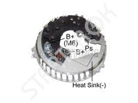 Rectifier with bracket, Alternator MOBILETRON 2REB0071163