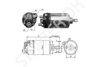 Solenoid Relay starter ZM 1SL0067117