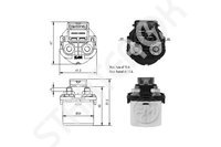 Solenoid Relay starter ZM 1SL0068356