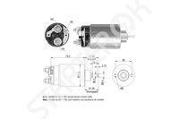 Solenoid Relay starter ZM 1SL0068445