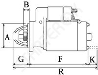 Starter CARGO 113820 for Jeep Liberty  2.4 Sport   01.2004 - 01.2005