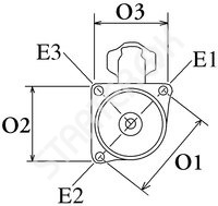Starter CARGO 114733 for Renault trucks 190.. 190.13 4.8  (Midlum)[DXi5]  05.2006&nbsp;-&nbsp;