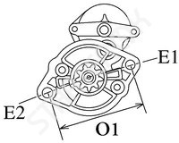 Starter CARGO 114240 for Toyota Carina  E 2.0 TD (CT190)[2CTj  01.1996 - 10.1997