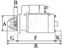 Starter CARGO 115573 for Jeep Cherokee  2.8 CRD KJ   01.2003&nbsp;-&nbsp;